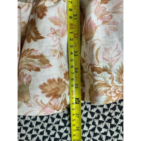 NWT Zimmermann Lyre Wrap Billow Mini Dress US 6 Linen Ruffle Long Sleeve $795 - Picture 15 of 16